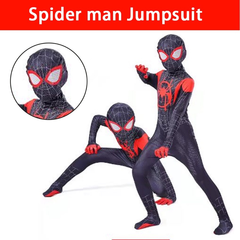 Bộ Đồ Hóa Trang Halloween Nhân Vật Siêu Anh Hùng Zentai Spiderman Cho Trẻ Em