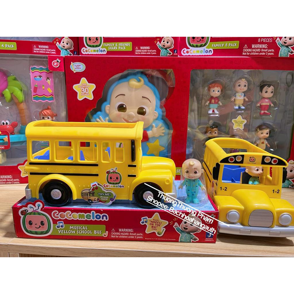 [ Hàng Mỹ ] Đồ chơi Cocomelon xe bus vàng, school bus có nhạc chính hãng