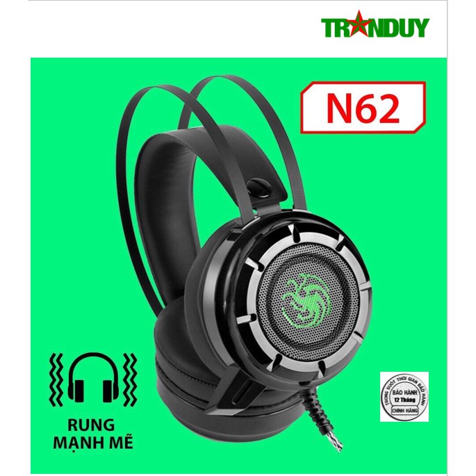 PO015 Tai Nghe Gaming N62 LED Rung