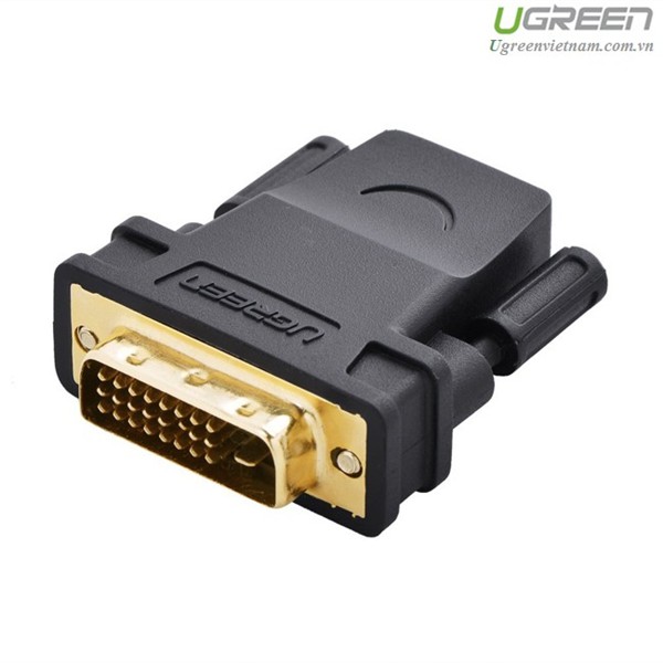 Đầu chuyển đổi DVI-D Male to HDMI Female Ugreen 20124