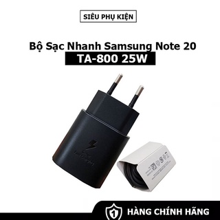Bộ sạc nhanh 25w cho samsung galaxy note20 - chính hãng