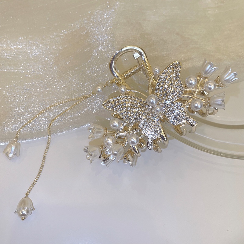 Kẹp Tóc Tua Rua Hình Bướm Thung Lũng Phong Cách Mới 2022