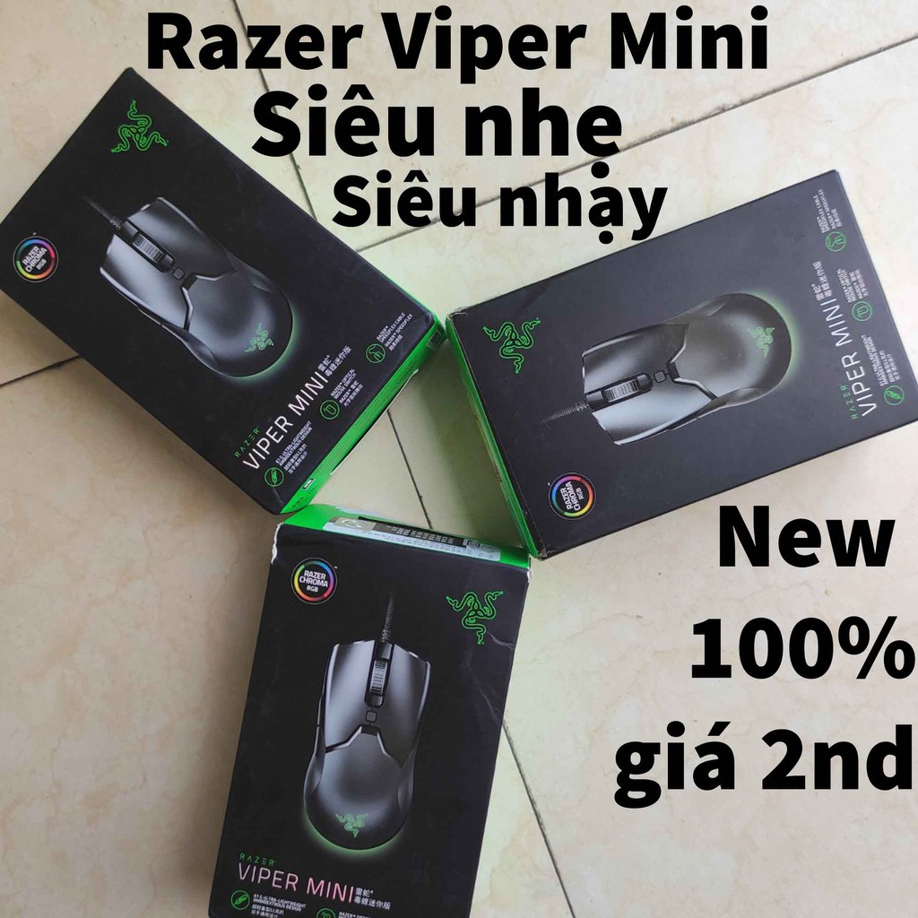 CHÍNH HÃNG BH 12 tháng - Chuột có dây gaming Razer Viper Mini có led RGB fullbox cực chất hơn cả Logitech g102, fuhlen