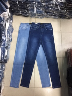 Quần jeans lưng vừa xuất khẩu