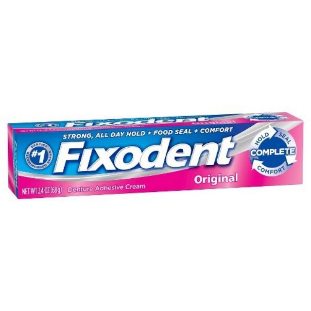Keo dán hàm răng giả Fixodent - USA
