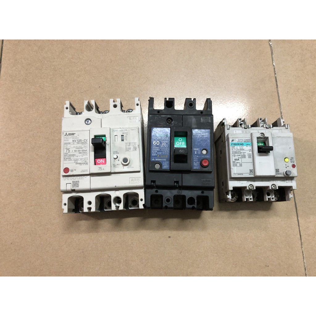 Aptomat chống giật 3 pha 380V 30ma-100mA