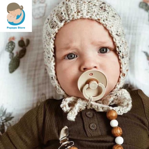 Ti Giả BIBS Đan Mạch Chính Hãng Cho Bé Kèm Nắp Trứng Hoặc Hộp Đựng shop Popapu