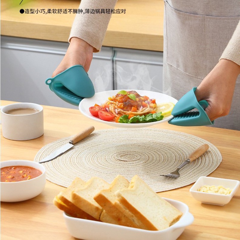 Cặp lót tay nhấc nồi silicon chống bỏng, chống trơn siêu tiện lợi