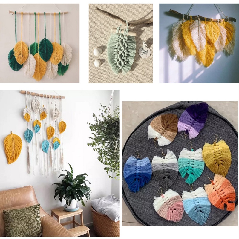 Cuộn Dây Thừng Cotton 3Mmx100M Dùng Làm Đồ Handmade Sáng Tạo Tiện Dụng