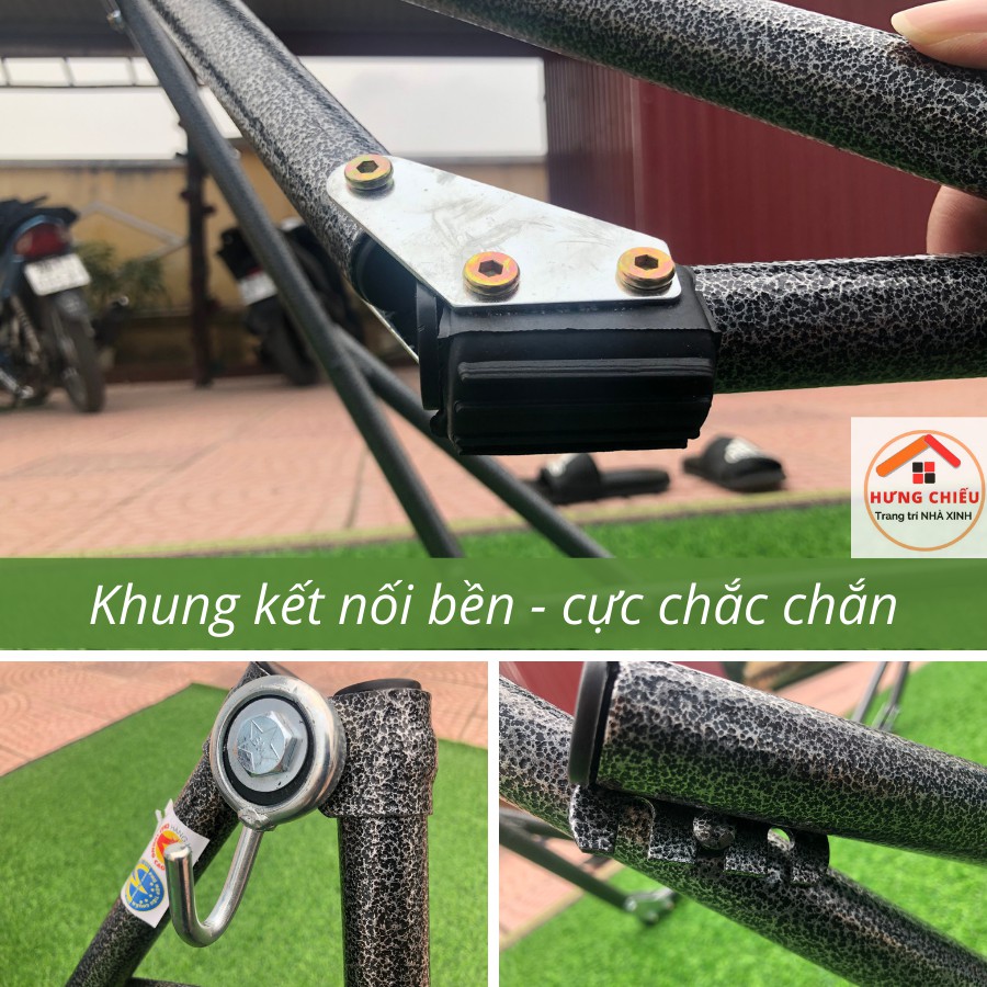 Võng xếp Ban Mai cho em bé, võng mini cho trẻ sơ sinh cỡ nhỏ từ 0 tới 5 tuổi (tặng quà)