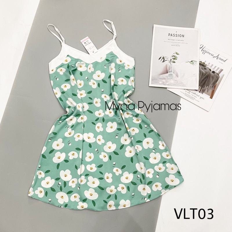 Váy Ngủ Lụa Latin Hai Dây Cao Cấp ( Ảnh chụp thật, Có size) | BigBuy360 - bigbuy360.vn