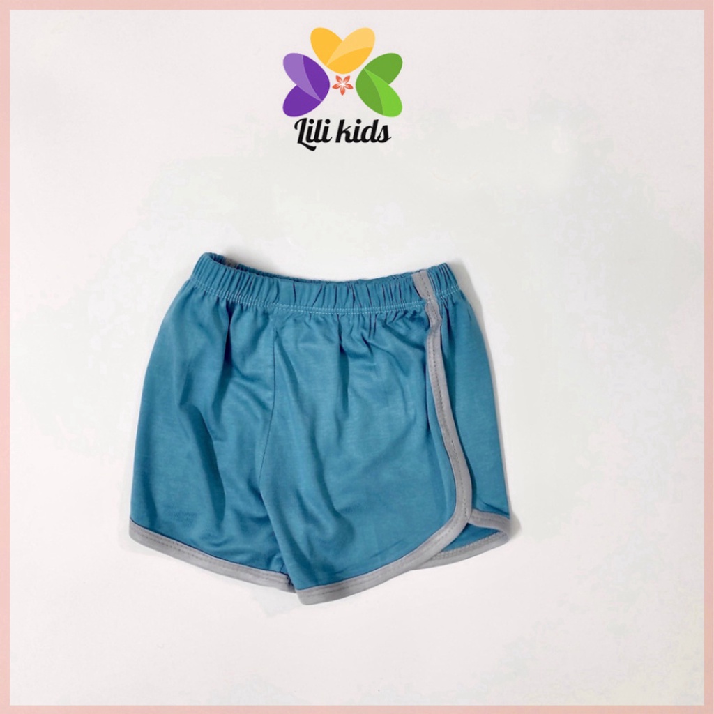Quần đùi cho bé trai bé gái LILIKIDS quần chục chất thun lạnh không bay màu thông hơi QC10