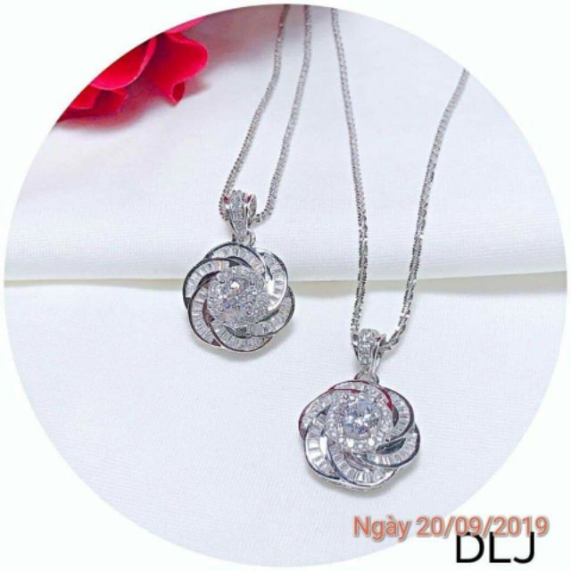 Vòng cổ bạc ý xi kim