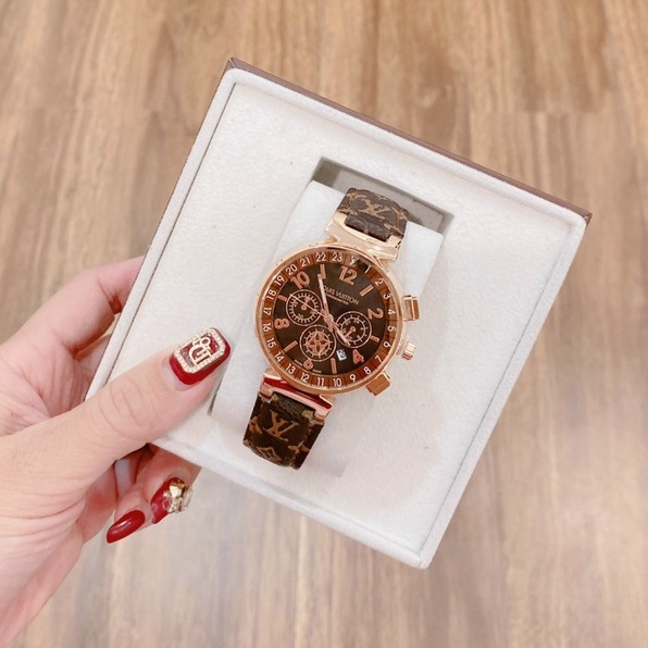 Đồng hồ LV dây da kiểu dáng thời thượng, sang trọng, bảo hành 12 tháng | BigBuy360 - bigbuy360.vn