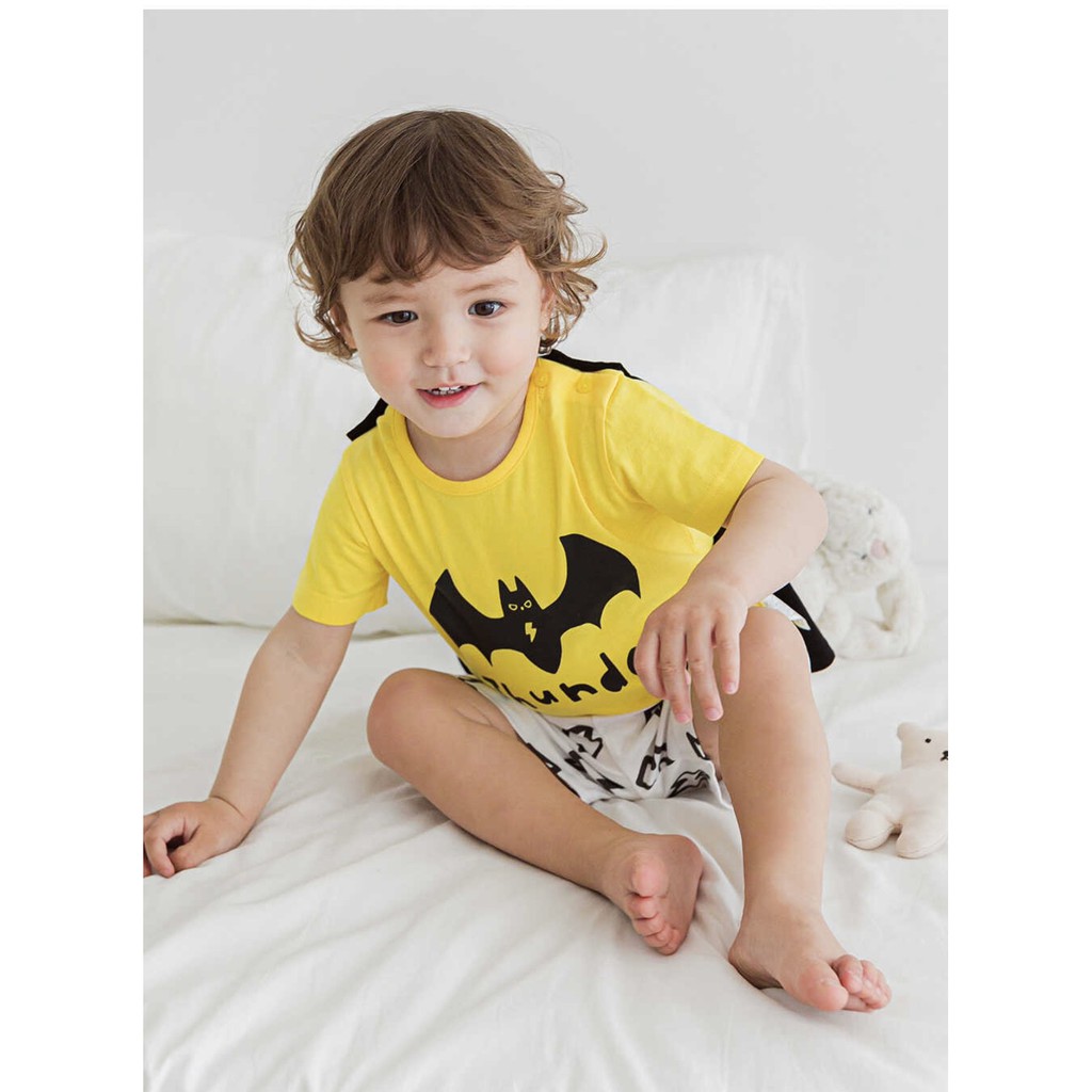 Bộ Ngắn tay Cotton Bé Trai, Chất Liệu Cotton Giấy Hàn Quốc, Họa tiết Siêu Nhân Dễ Thương Mẫu Mới 2021