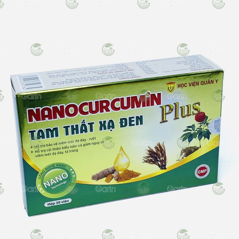 Bộ 2 hộp Nano Curcumin Tam Thất Xạ Đen Plus Học Viện Quân Y