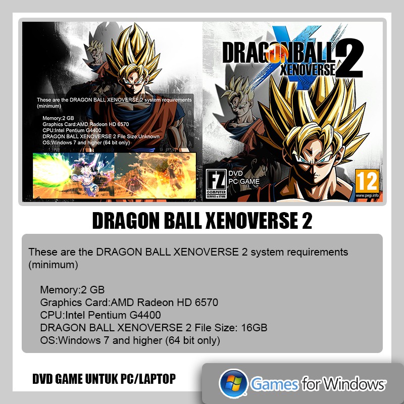 Đĩa Dvd Game Dragon Ball Xenoverse 2 V1.16