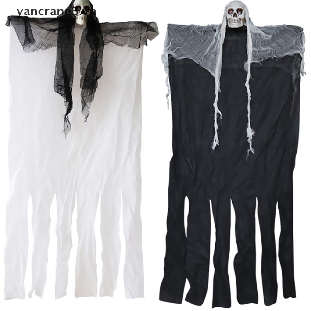 Bộ Xương Trắng Đen Treo Trang Trí Halloween 2020 Kích Thước 100cm 100cm
