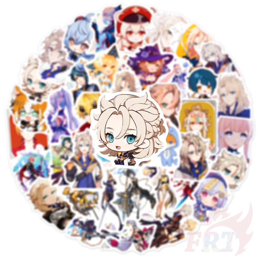 ❉ Genshin Impact - Series 10 Cartoon Games Stickers ❉ 50Pcs/Set DIY Fashion Luggage Laptop Skateboard Doodle Decals Stickers