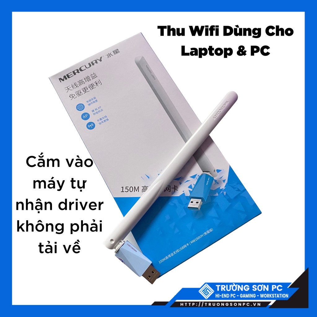 USB Thu Wifi MERCURY MW150UH | Cắm Vào Máy Tự Nhận Driver Không Phải Tải Về