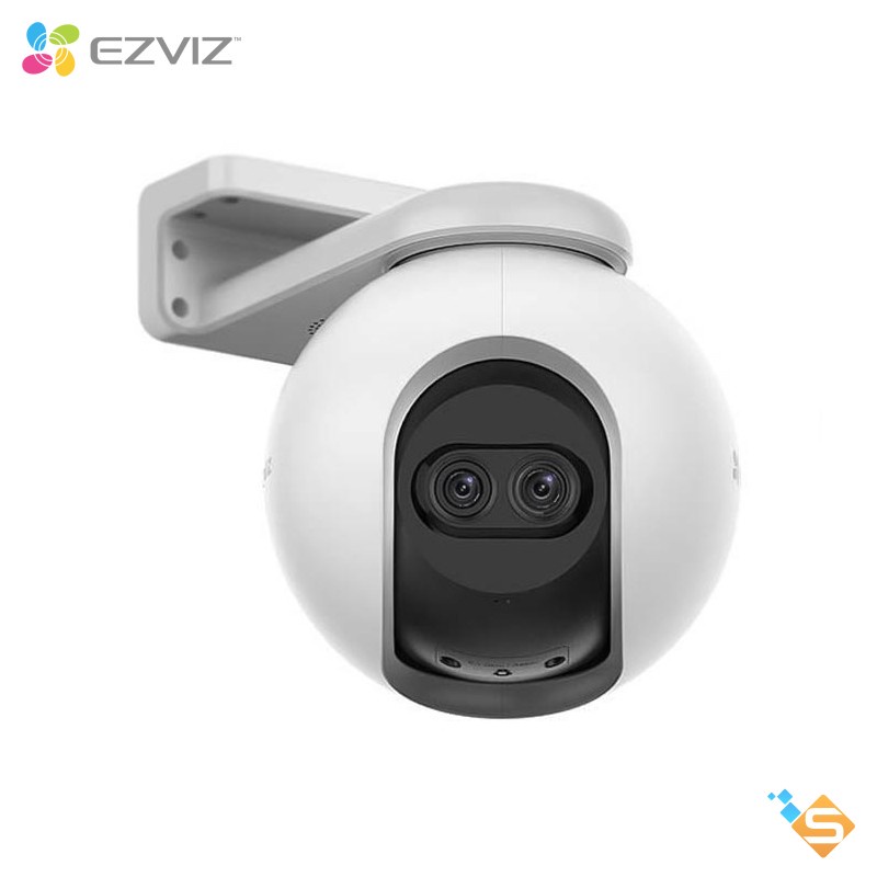 Camera wifi không dây tích hợp AI Ezviz C8PF 2MP, ống kính kép, ghi âm, xoay 360 độ - Bảo hành chính hãng 2 năm