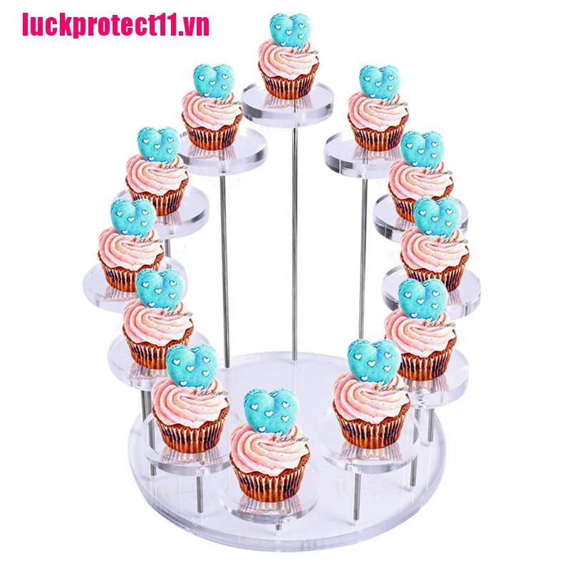 JIAJU Cupcake Stand Acrylic Display Stand For jewelry Cake Dessert Rack Party Decor