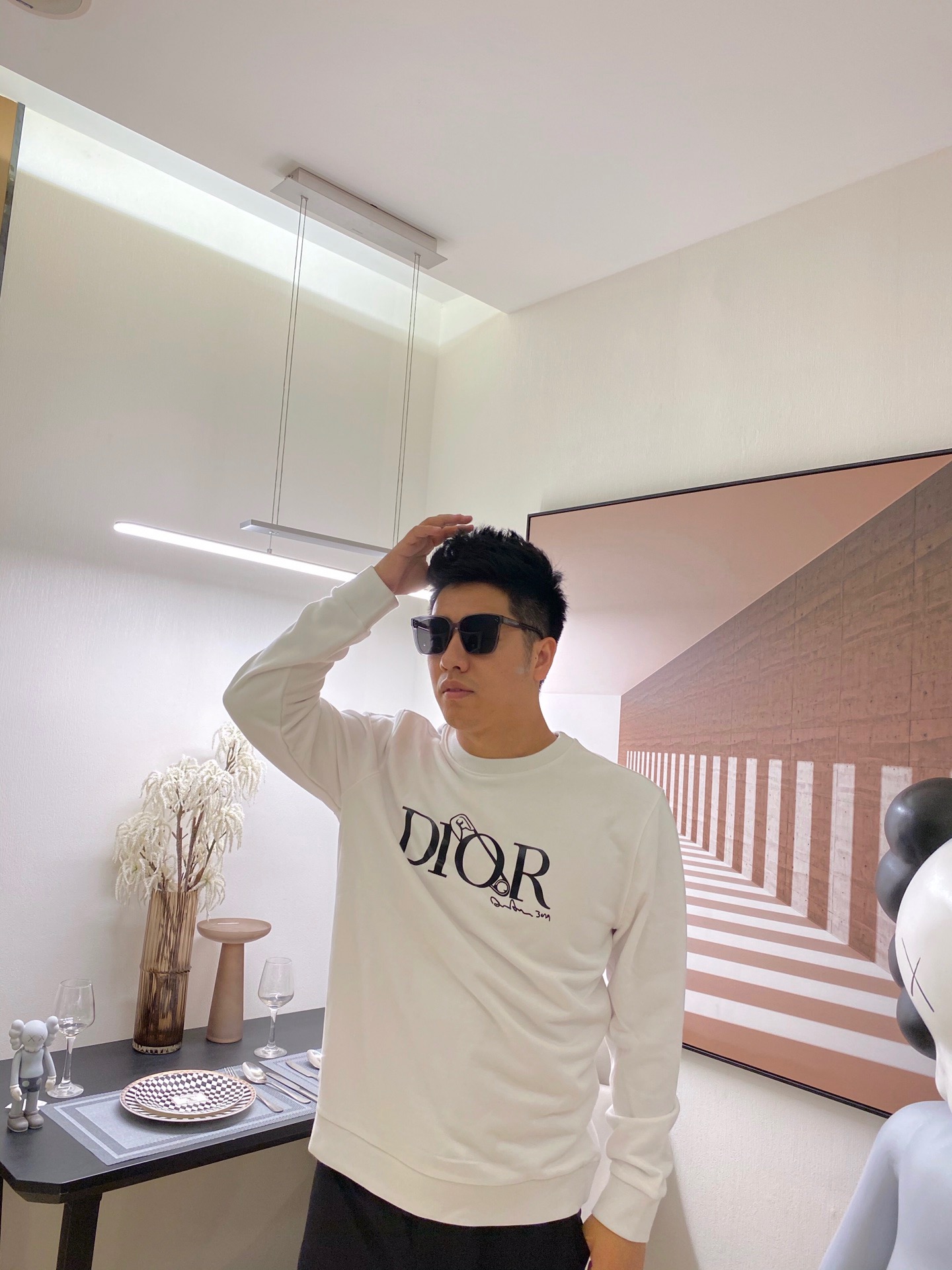 D10R Áo sweatshirt tay dài cổ tròn in hình logo thời trang thu đông | BigBuy360 - bigbuy360.vn