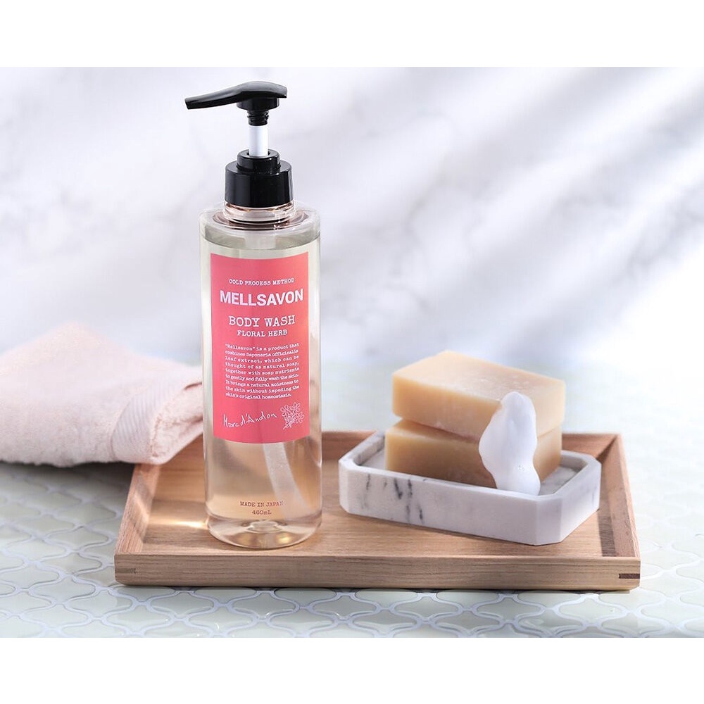 Sữa Tắm Nước Hoa Dưỡng Mềm Mịn Da Hương Trà Thảo Mộc Tao Nhã MELLSAVON Nhật Bản