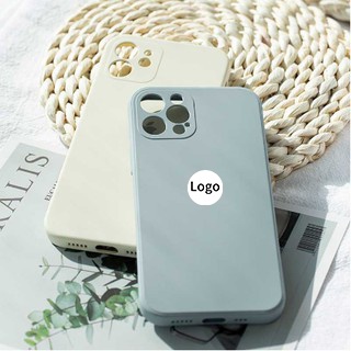 Ốp điện thoại silicone mềm vuông góc màu trắng bảo vệ toàn diện chống sốc thích hợp cho iPhone12 13 13 Pro Max Mini