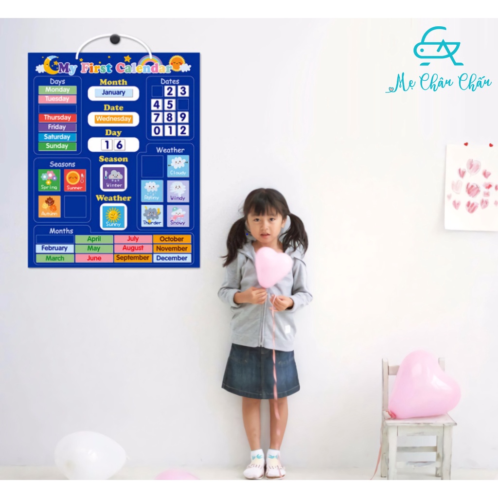 Mideer Bộ Lịch Đầu Đời Cho Bé - My First Calendar (Dành Cho Bé Từ 3+)