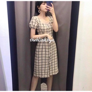 ĐẦM CARO TAY PHỒNG NÚT BỌC