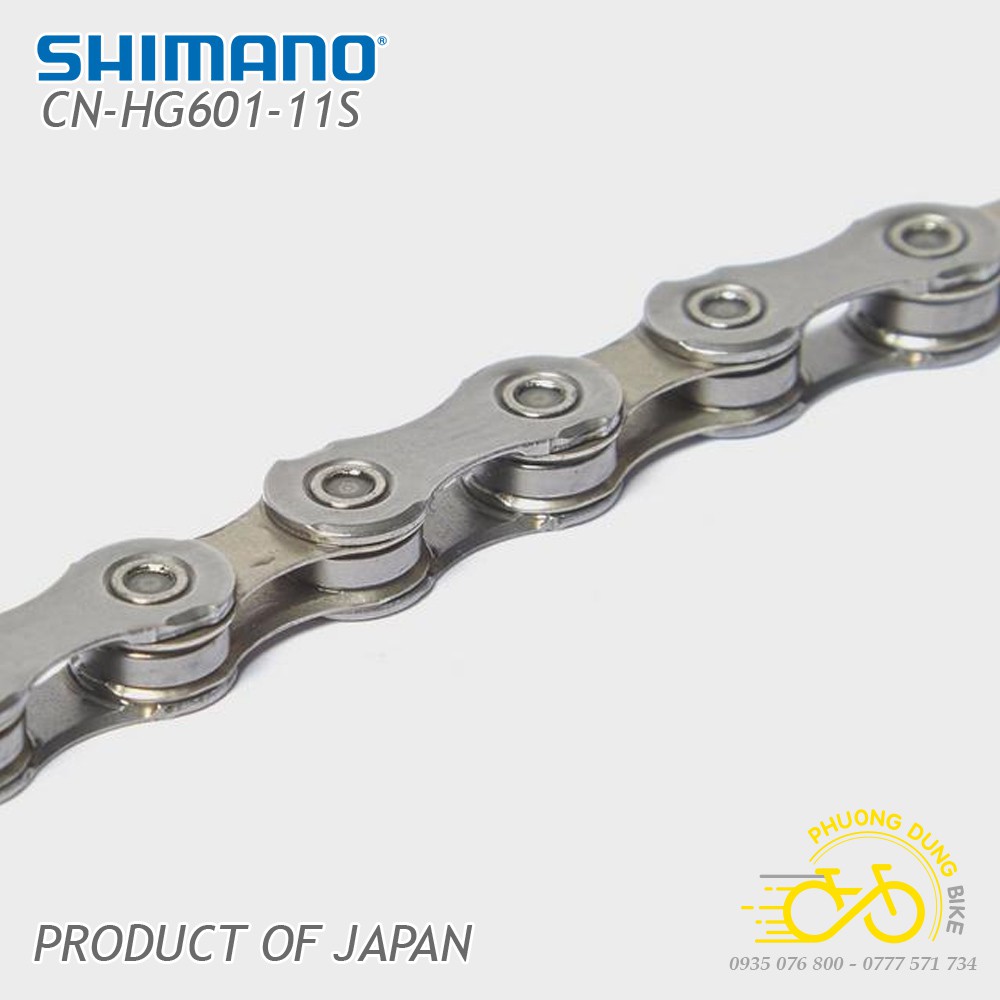 Xích sên xe đạp Shimano 105 CN HG601 11 speed - Quick Link - Fullbox Hàng Chính Hãng