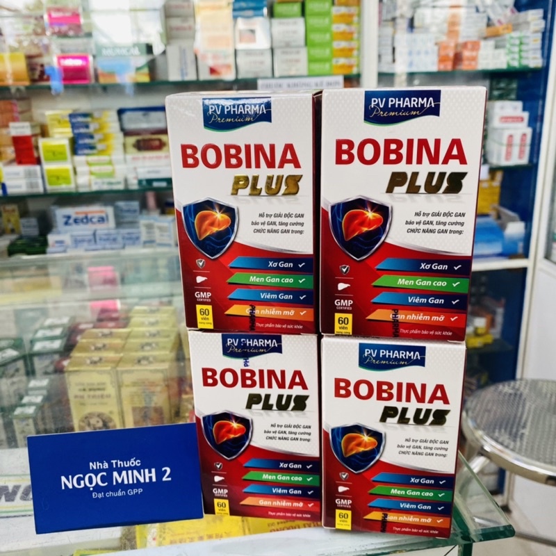 ✅ [Chính Hãng] Bobina Plus (hộp 60 viên)-L -Arginine Diệp hạ châu -Bồ bồ -Actiso  - tăng cường chức năng gan -Phúc Vinh