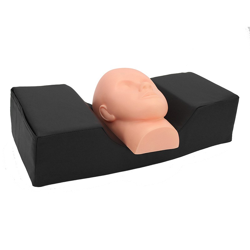 (Hàng Mới Về) Gối Đệm Hỗ Trợ Nối Mi Chuyên Nghiệp Màu Đen Bằng Pu | BigBuy360 - bigbuy360.vn