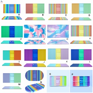 Big Pop It game Bộ Bàn Cờ  Đẩy tài Đồ chơi giác quan Công cụ giảm căng thẳng Cầu vồng Ngụy trang Màu tím popit fidget toy