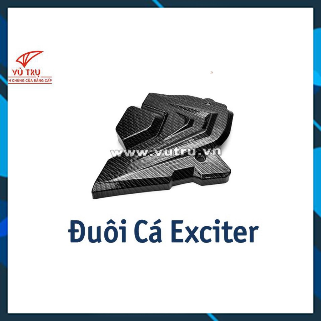 [BAO ĐỔI TRẢ] Che nhông đuôi cá CARBON xe Exciter 150