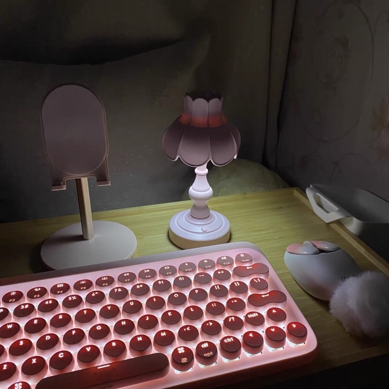 Bàn phím cơ không dây bluetooth Lofree bản giới hạn hoa anh đào chính hãng