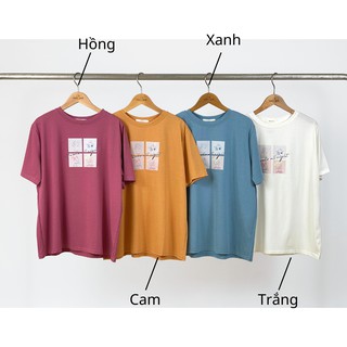 Áo phông họa tiết ngắn tay freesize mã mm810