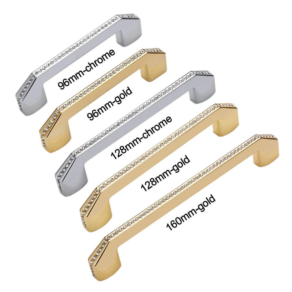 ESPO Tay Nắm Cửa Tủ Bằng Hợp Kim Kẽm Đính Pha Lê Sang Trọng