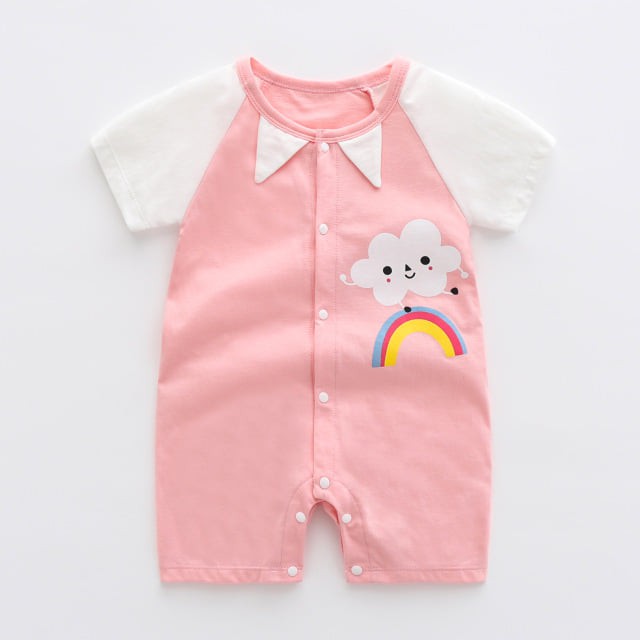 Bộ liền thân cho bé sơ sinh bodysuit cho bé gái body bé gái hàng quảng châu xịn xò
