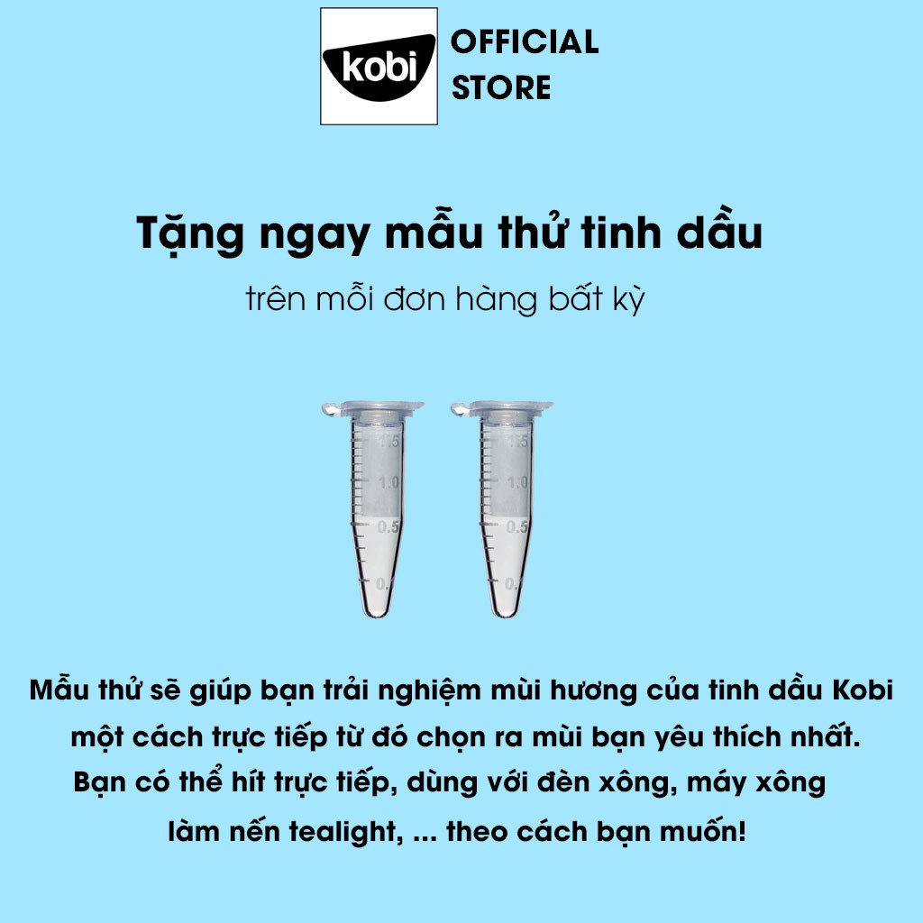 Tinh dầu Cam Hương Kobi Bergamot essential oil giúp thư giãn, giảm trầm cảm, giảm đau hiệu quả - 5ml