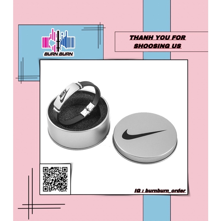 VÒNG TAY NIKE UNISEX BASIC HỢP KIM THÉP TITAN KHÔNG GỈ