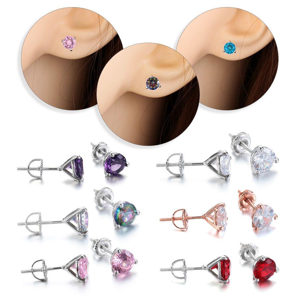 Khuyên Tai Ba Chấu Đính Đá Lấp Lánh|Nhân Vật Aquamarine Xanh Dương Độc Đáo