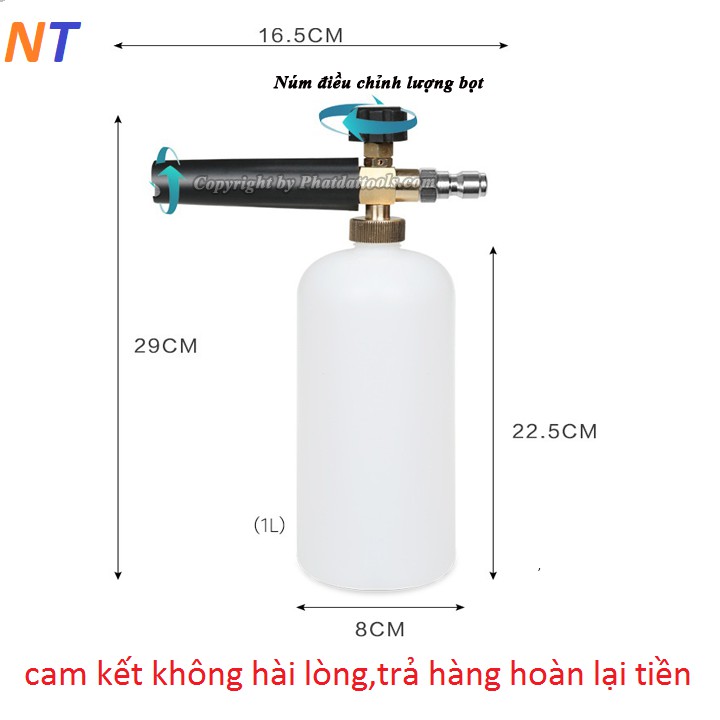 Bình Phun Tạo Bọt Tuyết Mini ( rửa xe 1 lít )