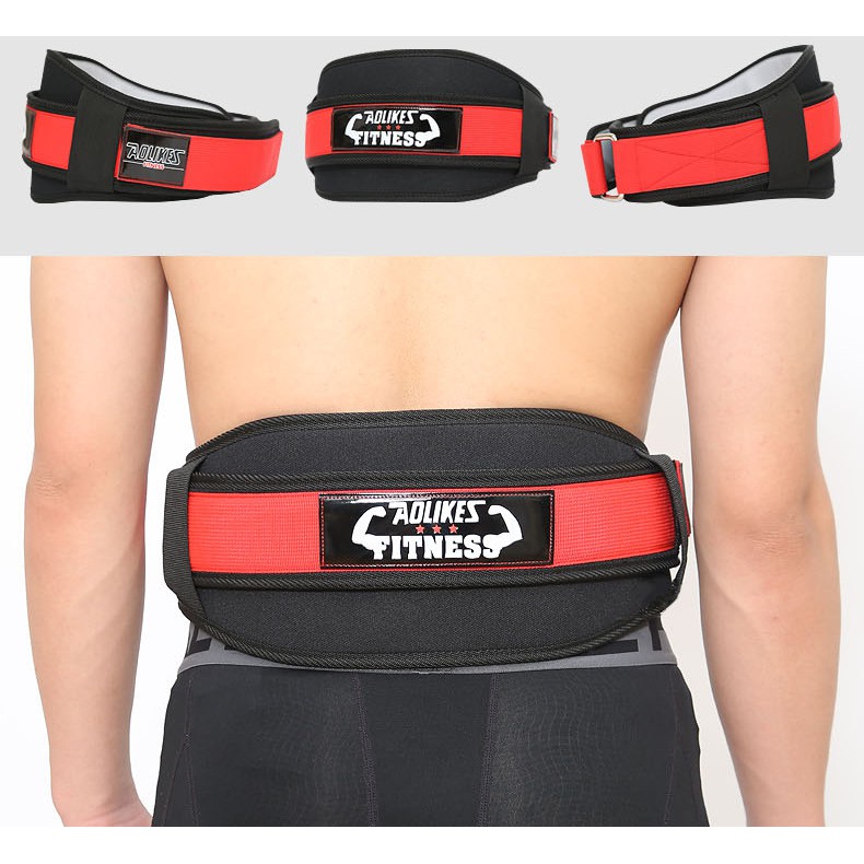 ĐỒ SỈ - AOLIKES AL 7983 (1 chiếc) đai lưng bụng bảo vệ cột sống  squat chuyên gym, chính hãng - bansidogym