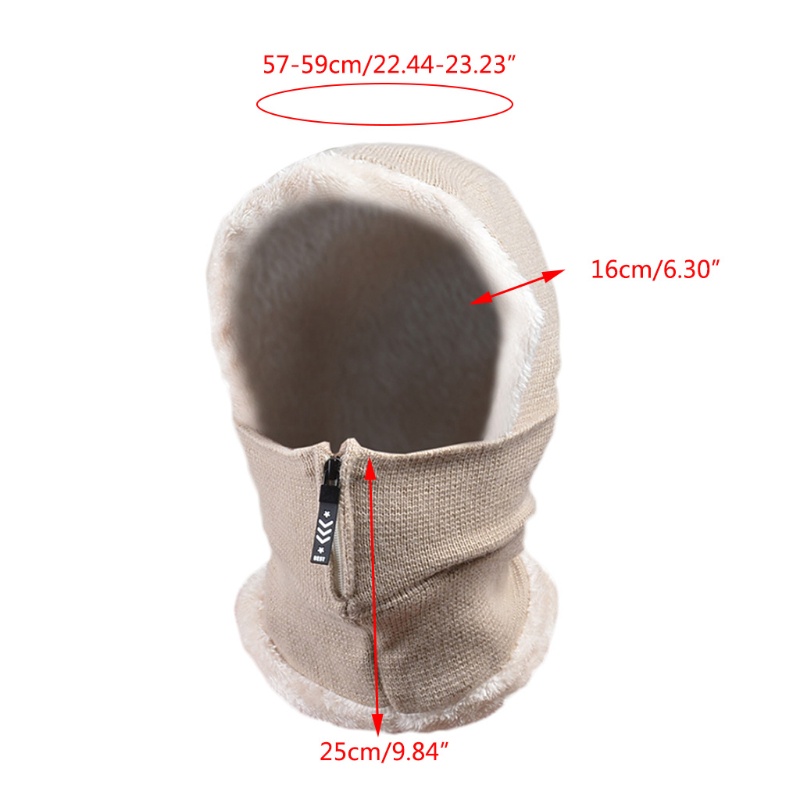 Mũ beanie Trùm Đầu Có Khóa Kéo Thời Trang Cho Nữ