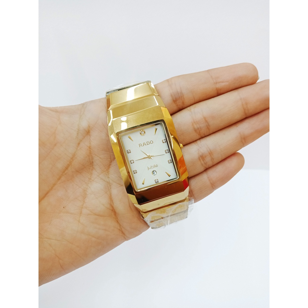 [TẶNG VÍ DA NAM] Đồng hồ Julibé nam RA02 NA màu vàng, chất liệu dây đá ceramic nguyên khối, mặt kính saphire | BigBuy360 - bigbuy360.vn