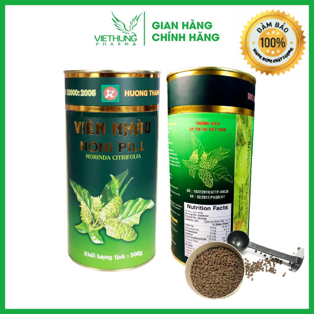 Viên Nhàu Mật Ong Hương Thanh Noni Pill Chính Hãng, Hộp 500g