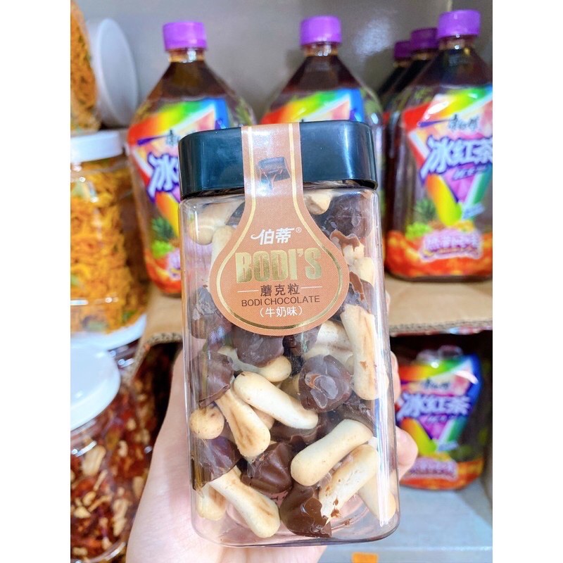 BÁNH QUY NẤM-QUE BODI’s SOCOLA 🍄 🍫 (dâu, việt quất, trà xanh, socola)