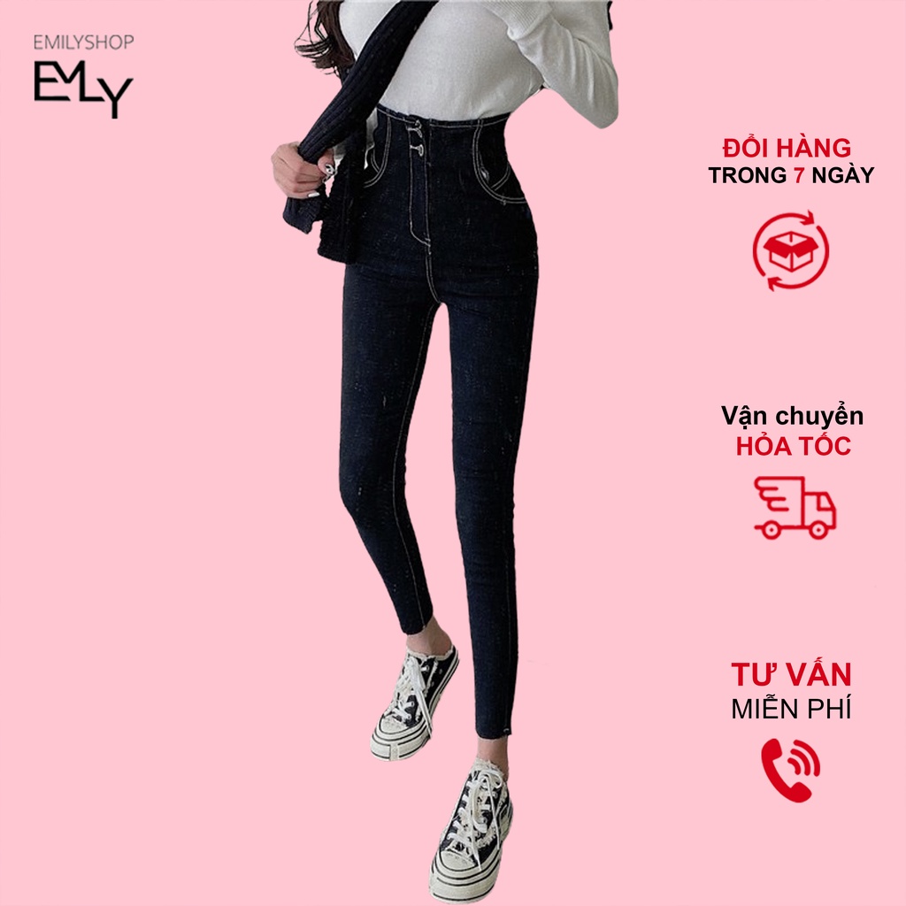 QUẦN JEANS LƯNG CAO THỜI TRANG NỮ HÀNG QUẢNG CHÂU